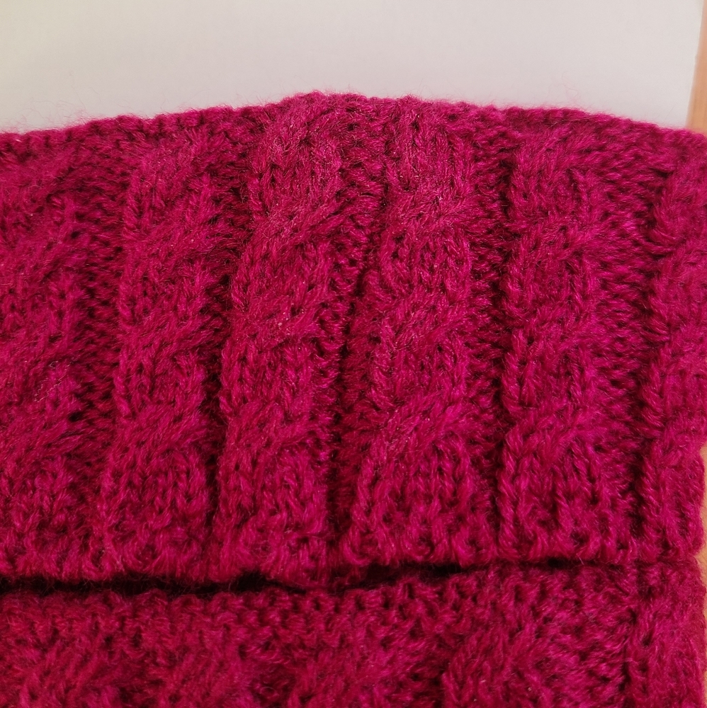 NWT- Raspberry and Pearl Boot Topper / Leg Warmer - Picture 5 of 6